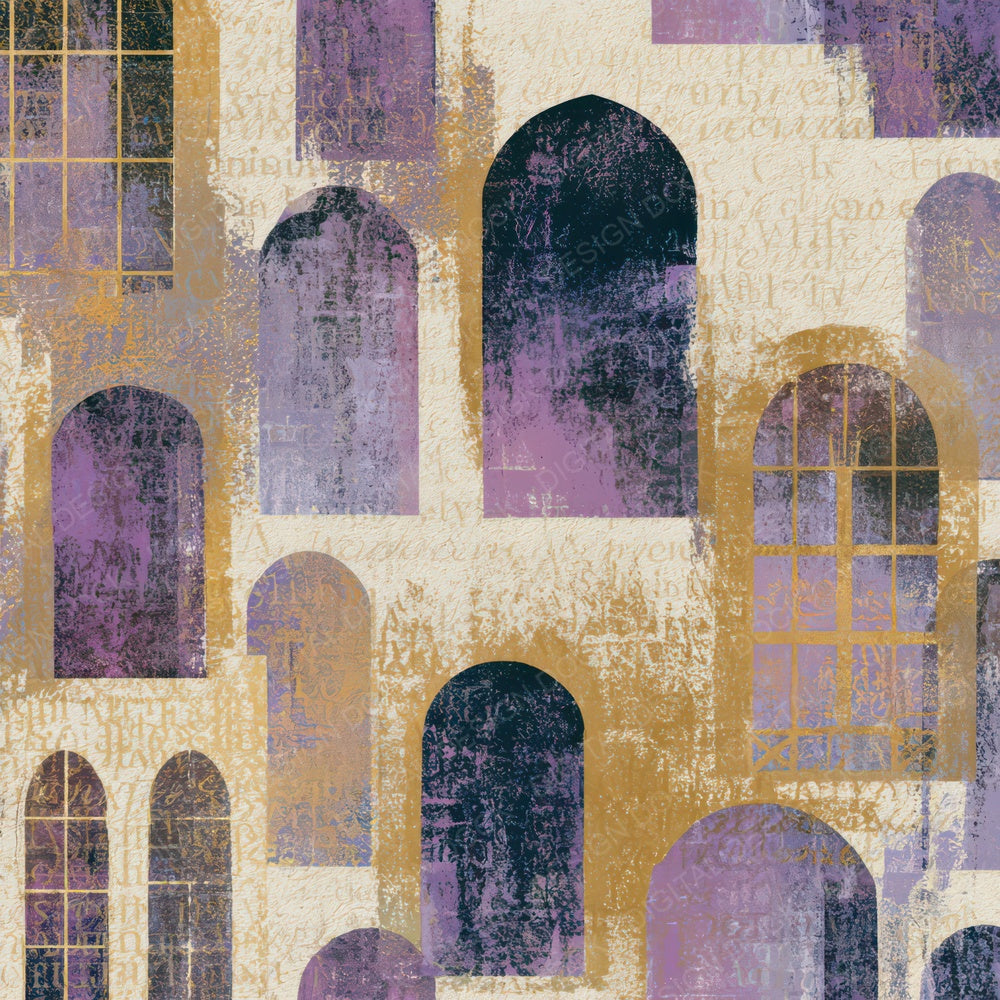 Lithograph Venetian Windows Amethyst Digital Paper Pack (DDD013087)