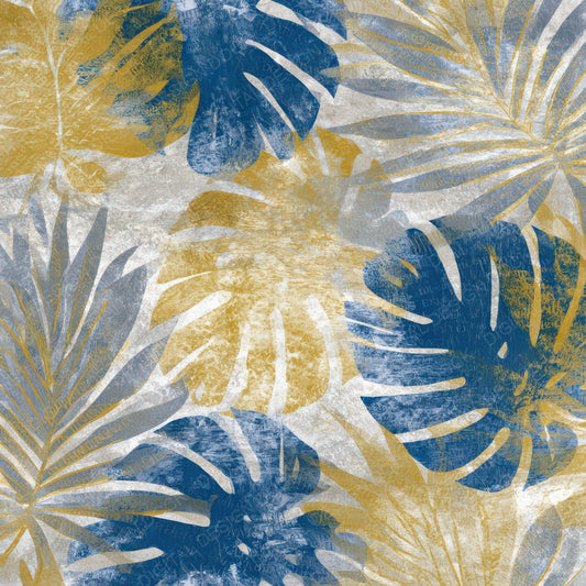 X-ray Monstera Cobalt Brass Digital Paper Pack (DDD013103)