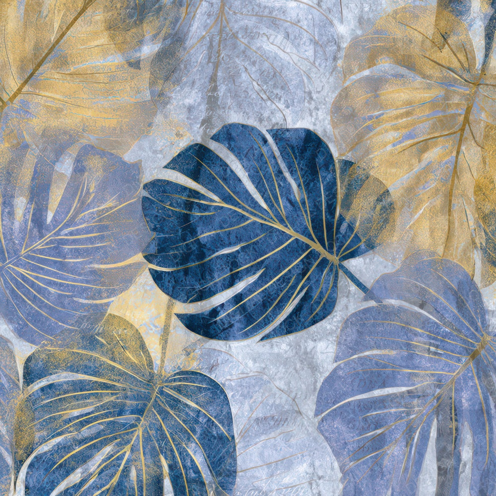 X-ray Monstera Cobalt Brass Digital Paper Pack (DDD013103)