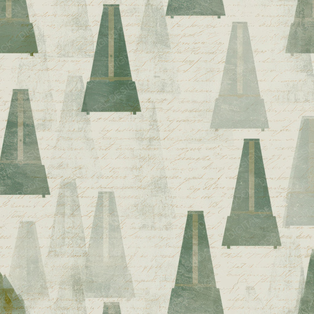 Mezzotint Metronomes Sage Ivory Digital Paper Pack (DDD013115)