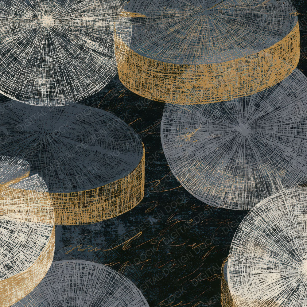 Scratchboard Cheese Wheels Thunder Brass Digital Paper Pack (DDD013118)