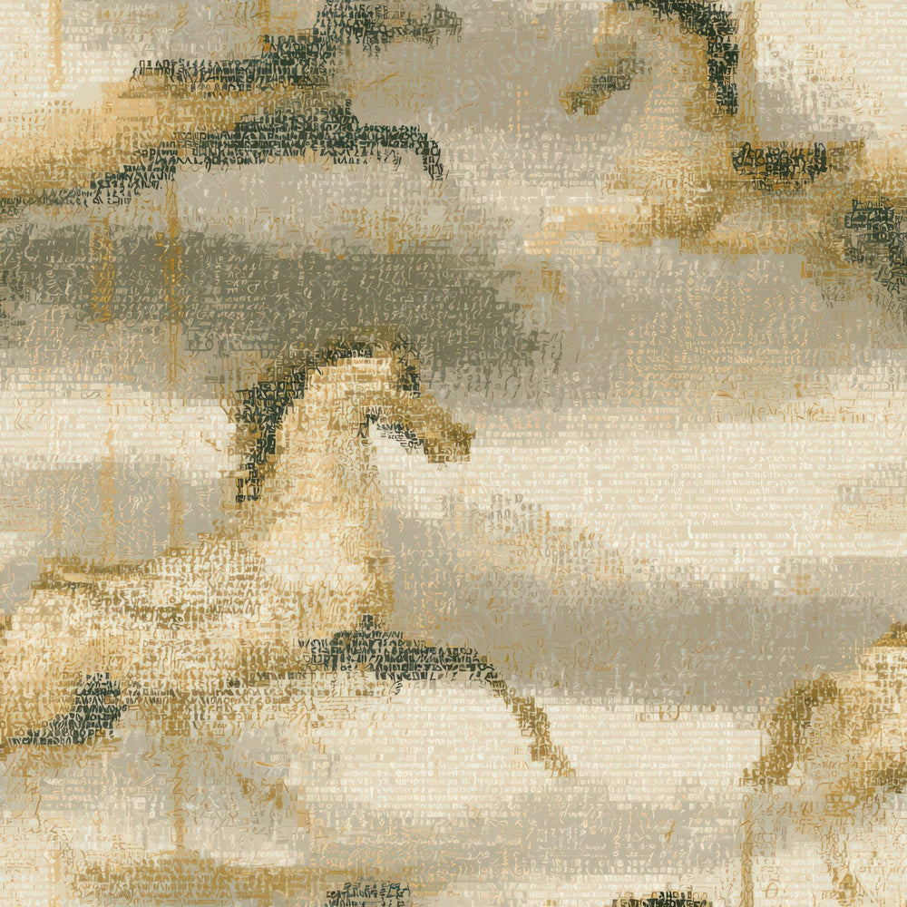 ASCII Carousel Horses Sepia Oat Digital Paper Pack (DDD013145)