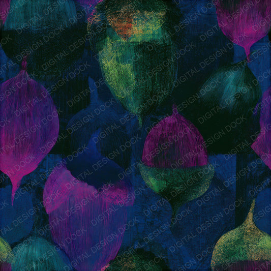 Mezzotint Acorn Neon Magenta Seamless Digital Paper Pack (DDD013176)