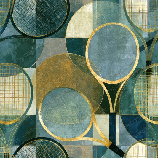 Egg Tempera Tennis Rackets Eucalyptus Moss Digital Paper Pack (DDD013213)