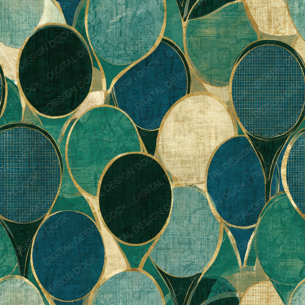 Egg Tempera Tennis Rackets Eucalyptus Moss Digital Paper Pack (DDD013213)