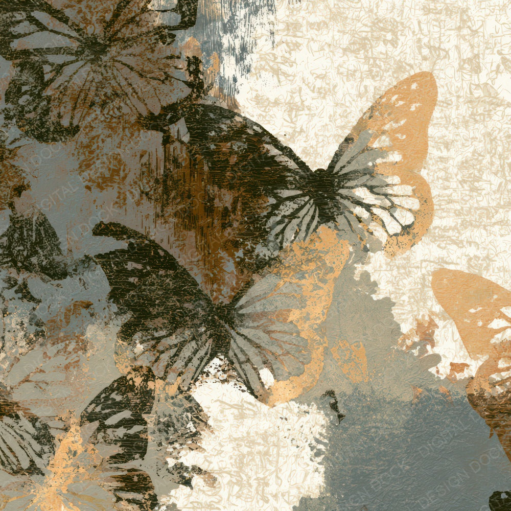 Monoprint Butterfly Wings Pine Stone Digital Paper Pack (DDD013331)