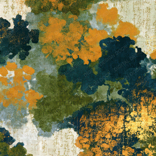 X-ray Moss Olive Ochre Digital Paper Pack (DDD013344)