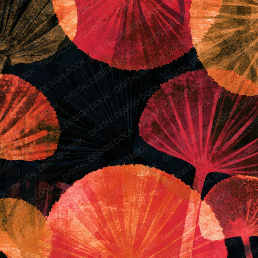 X-ray Puffballs Oxblood Copper Digital Paper Pack (DDD013361)