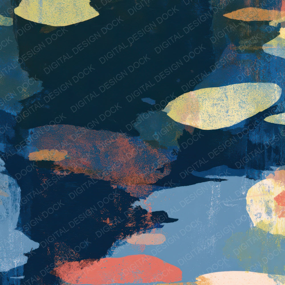 Screenprint Neon Navy Chalk Digital Paper Pack (DDD013434)