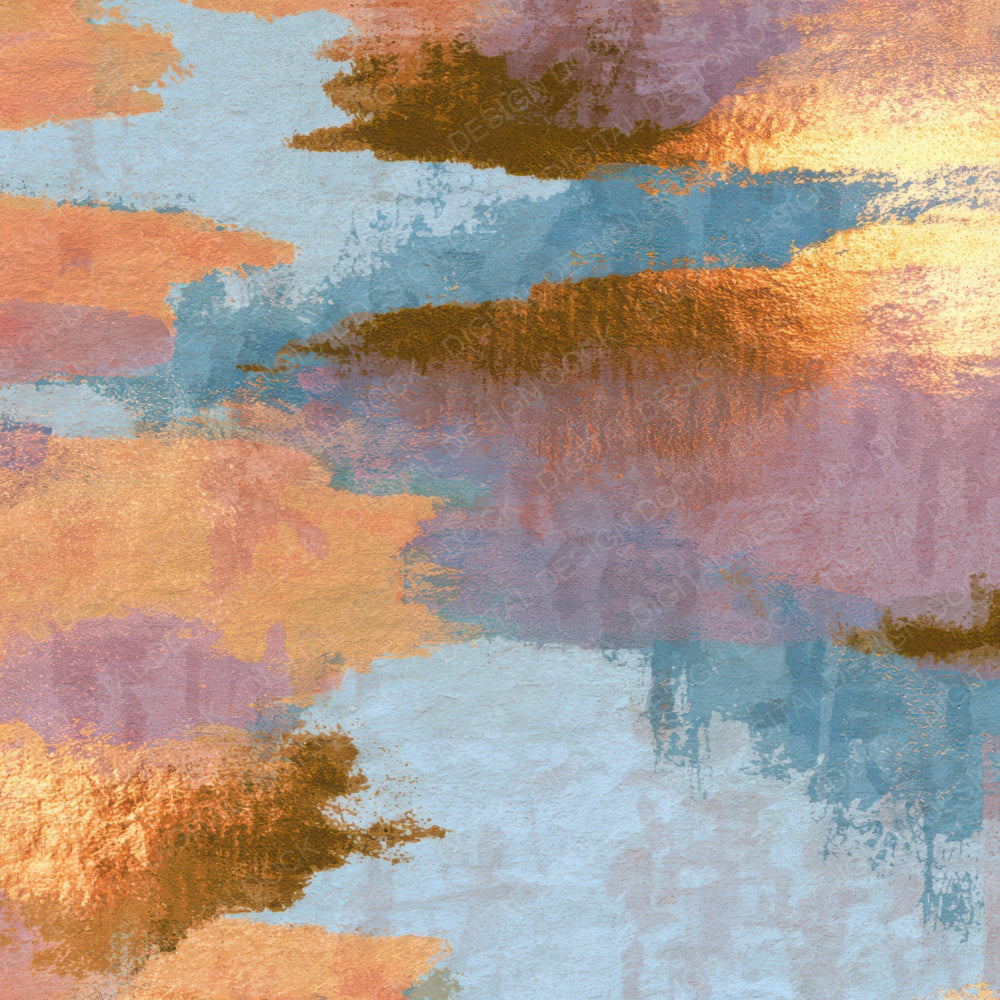 Woodblock Ikat Apricot Rose Digital Paper Pack (DDD013439)