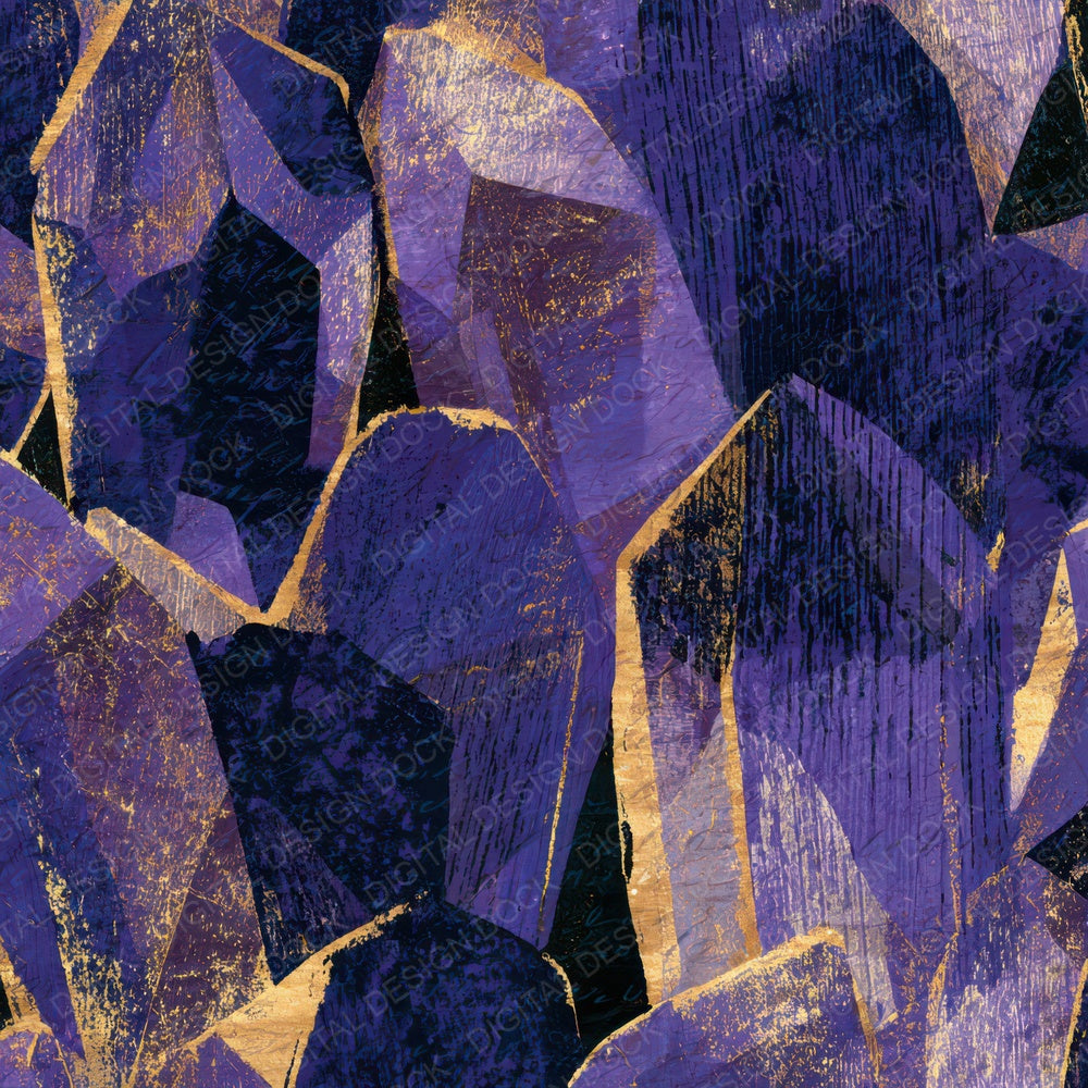 Woodcut Magic Crystals Lavender Digital Paper Pack (DDD013443)