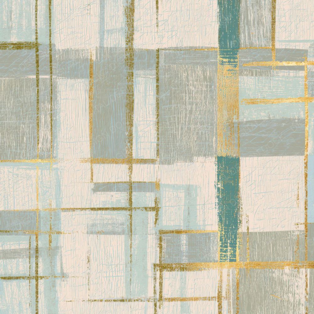 Woodcut Neon Grids Sea Glass Digital Paper Pack (DDD013444)