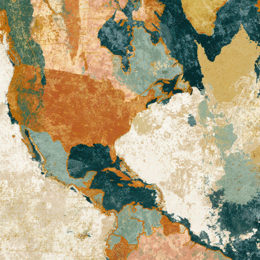 Minimal Ancient Maps Sage Primrose Digital Paper Pack (DDD013445)