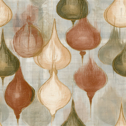 Embroidery Oil Lamps Terracotta Seamless Digital Paper Pack (DDD013492)