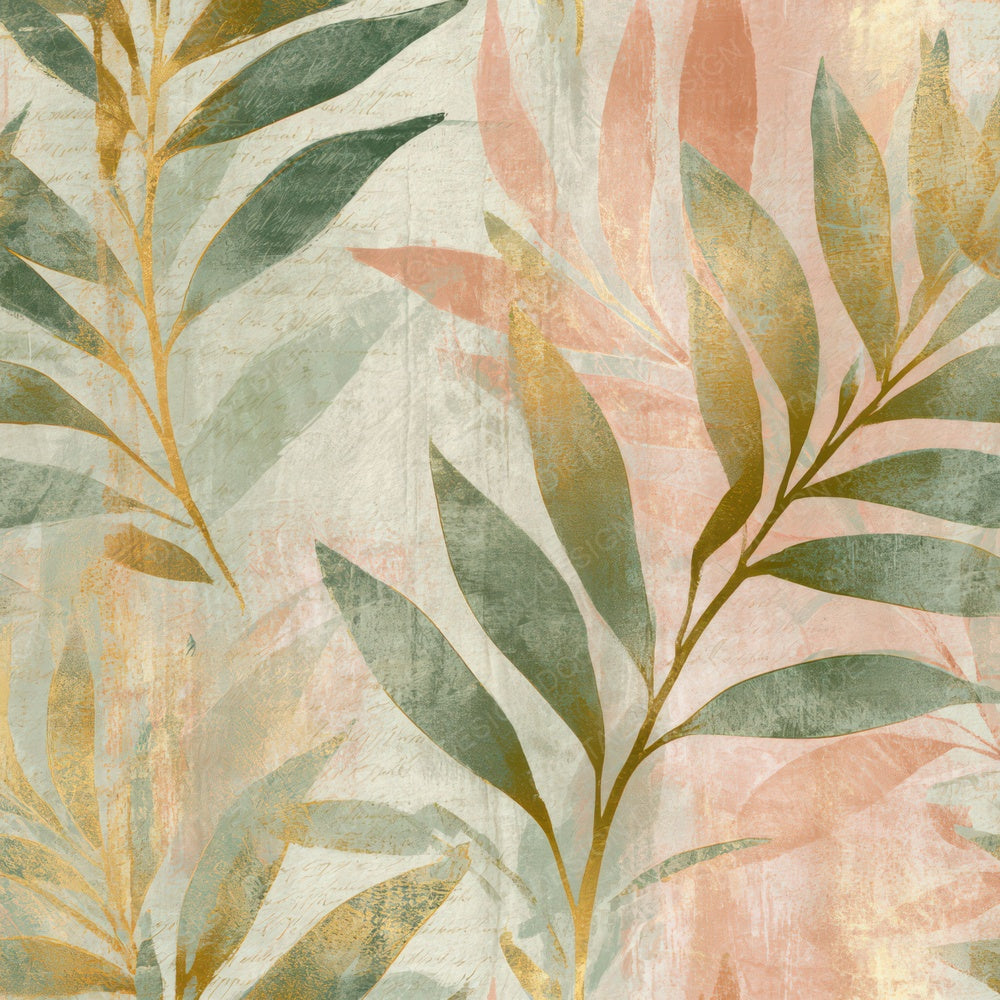 Blueprint Olive Branches Blush Mint Digital Paper Pack (DDD013505)