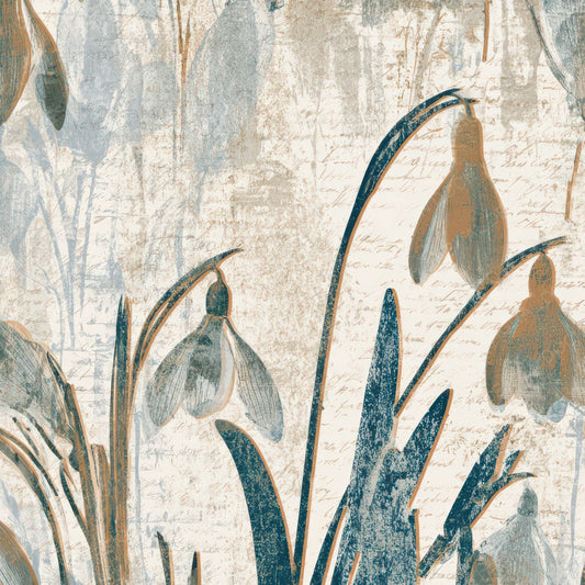 Blueprint Snowdrops Slate Sand Digital Paper Pack (DDD013548)