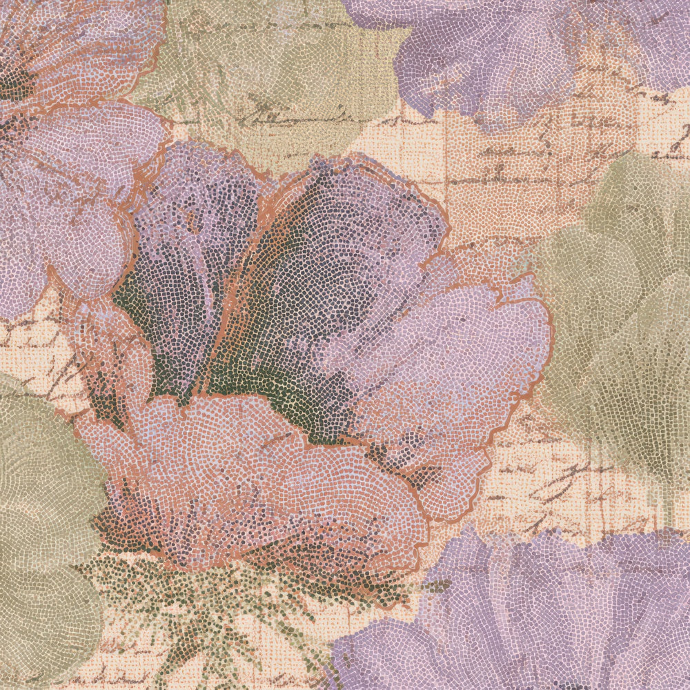 Pointillism Anemones Lilac Sage Digital Paper Pack (DDD013555)