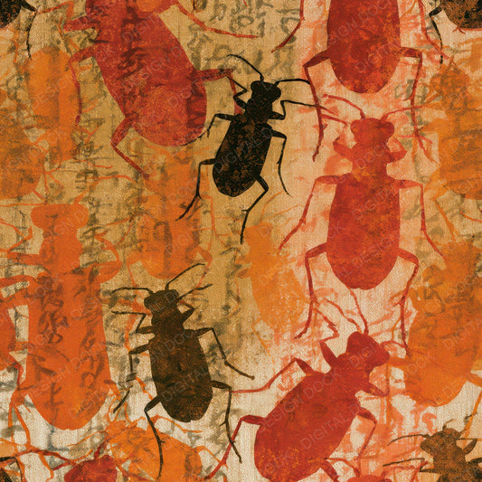 Papercut Tiger Beetles Copper Burnt Orange Digital Paper Pack (DDD013577)