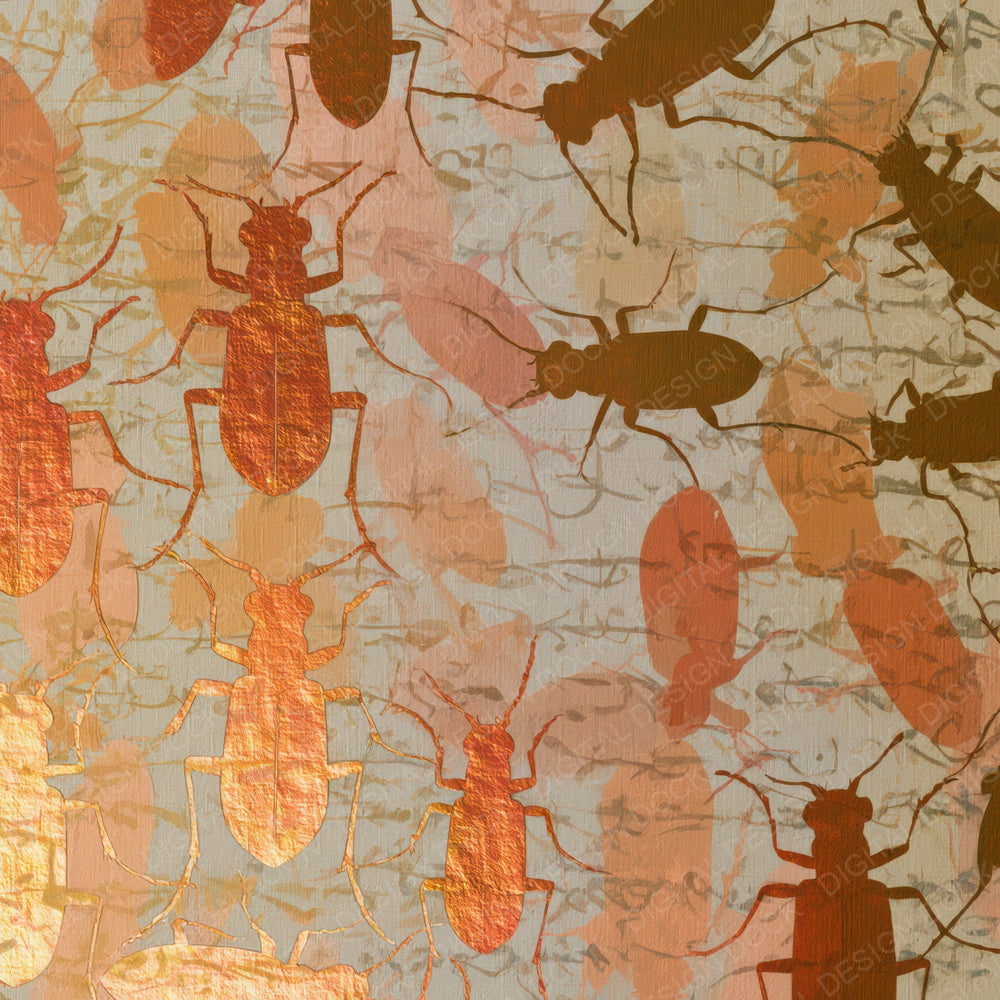 Papercut Tiger Beetles Copper Burnt Orange Digital Paper Pack (DDD013577)