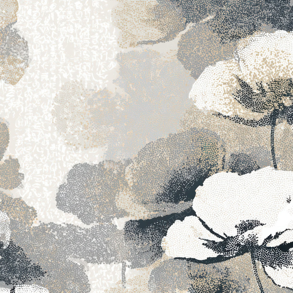 Pointillism Poppy Dove Grey Charcoal Digital Paper Pack (DDD013580)