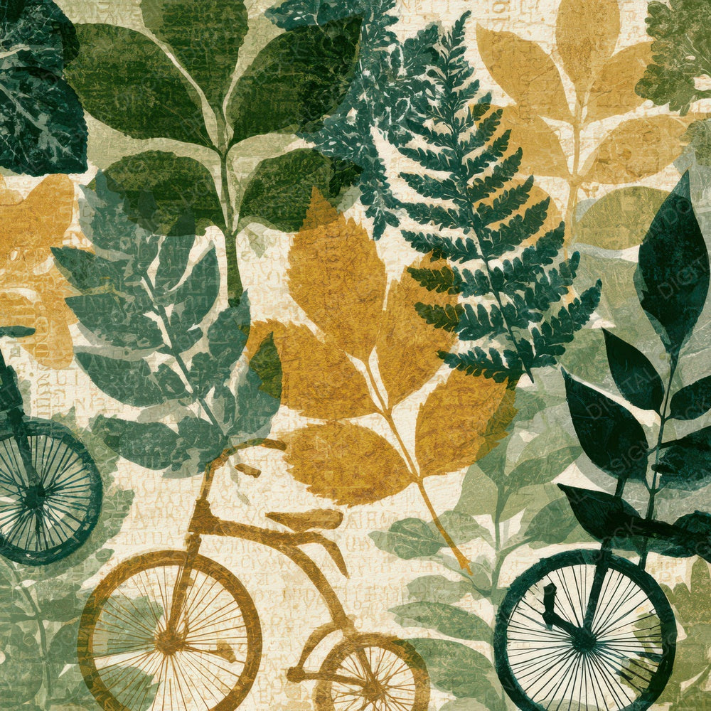 Blueprint Unicycles Butter Sage Digital Paper Pack (DDD013585)