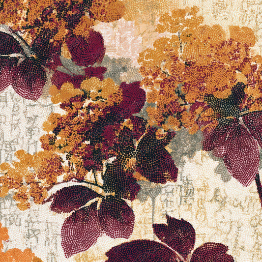 Pointillism Goldenrod Cinnamon Burgundy Digital Paper Pack (DDD013599)