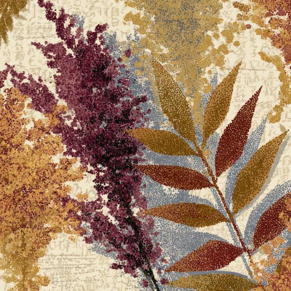 Pointillism Goldenrod Cinnamon Burgundy Digital Paper Pack (DDD013599)