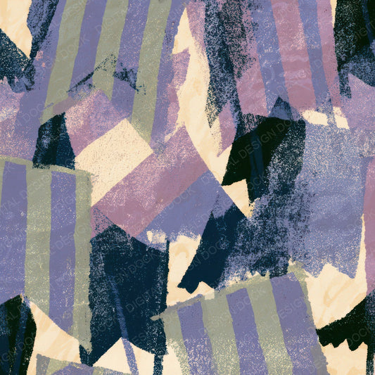 Screenprint Carnival Banners Lilac Sage Digital Paper Pack (DDD013603)