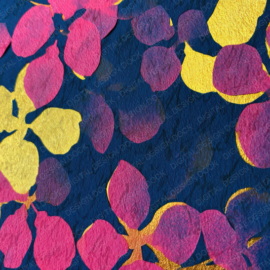 Papercut Pear Blossoms Hot Pink Digital Paper Pack (DDD013634)
