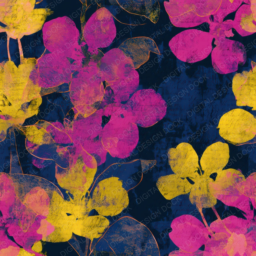 Papercut Pear Blossoms Hot Pink Digital Paper Pack (DDD013634)