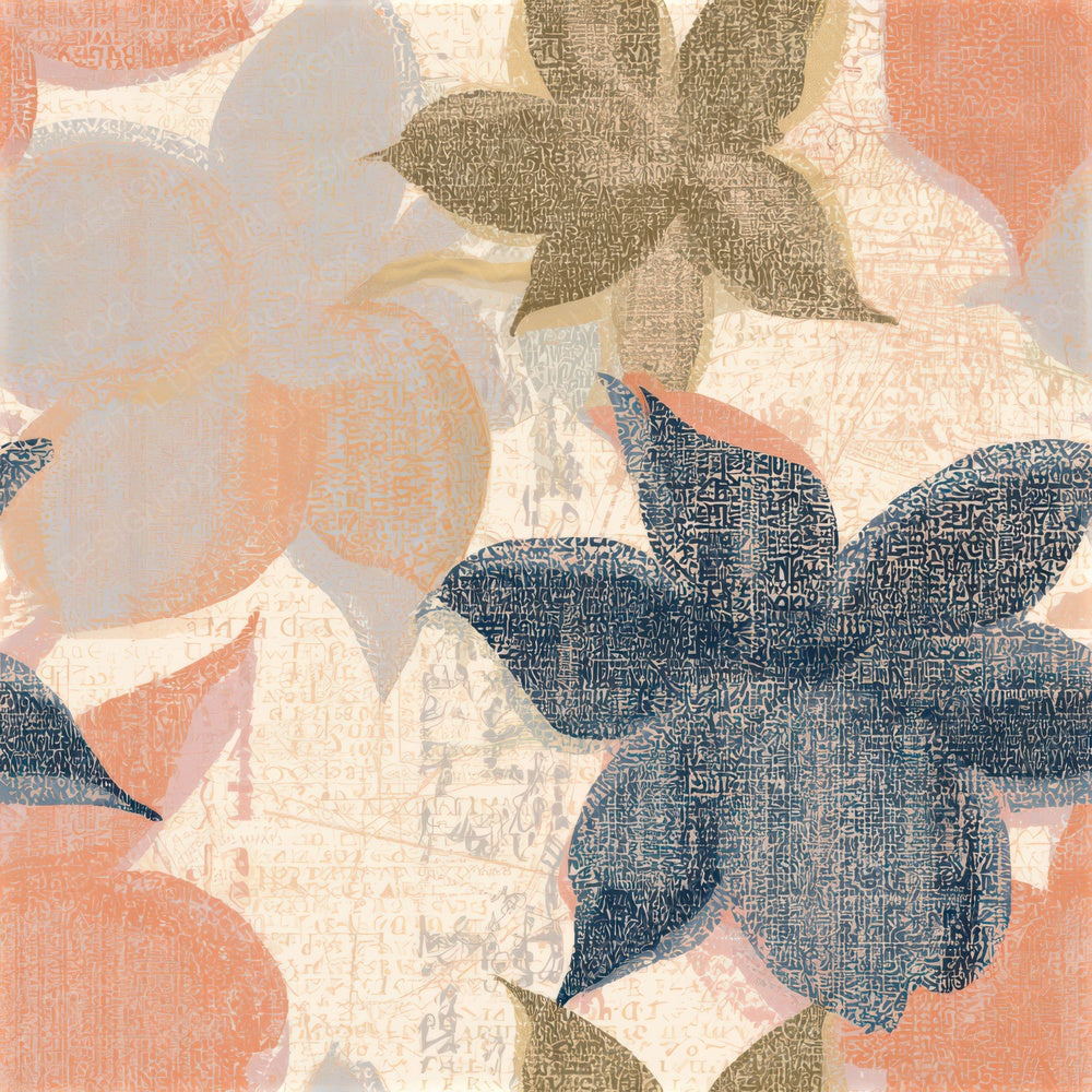 ASCII Star Fruit Peach Cream Seamless Digital Paper Pack (DDD013667)