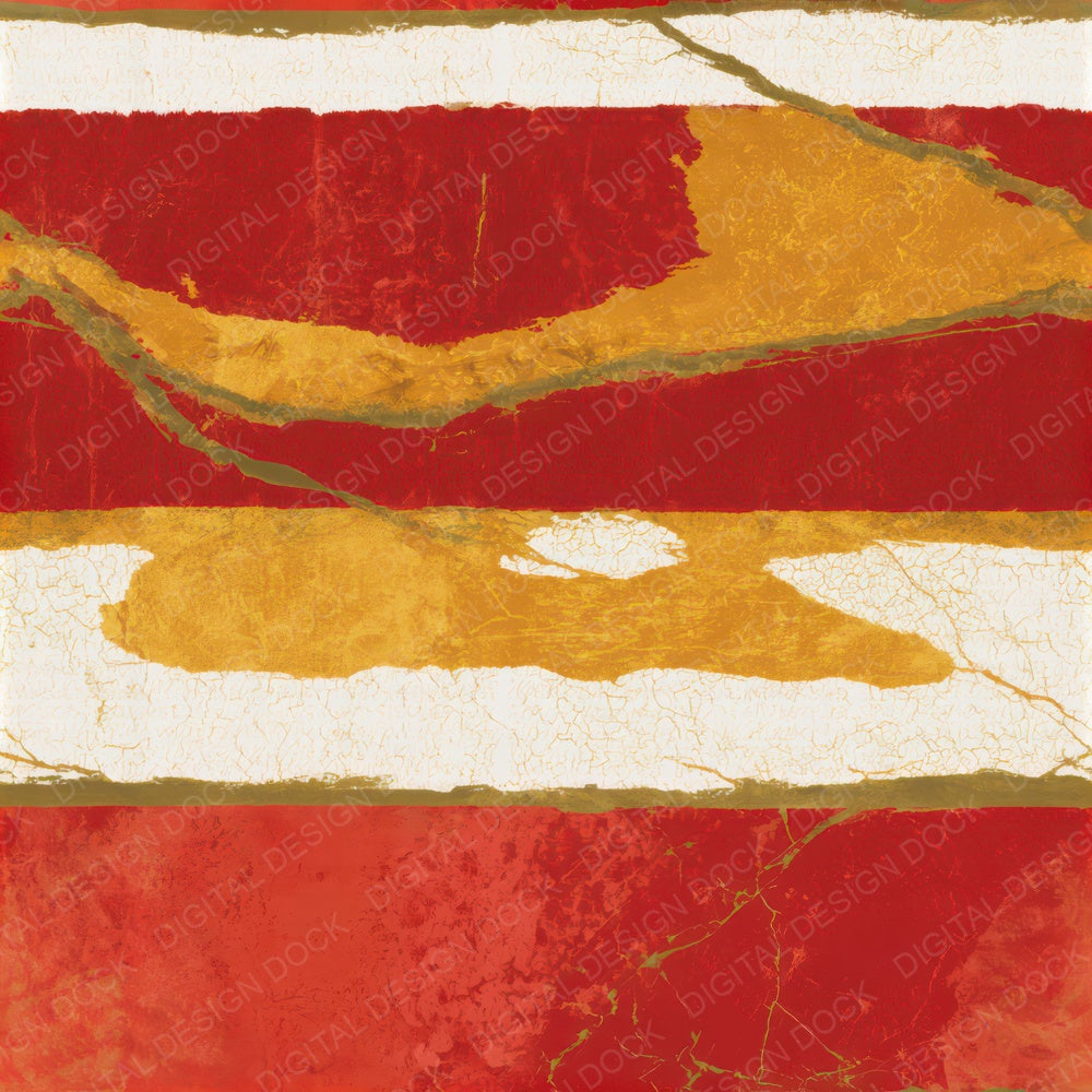 Batik Candy Red Cream Abstract Seamless Digital Paper Pack (DDD013785)