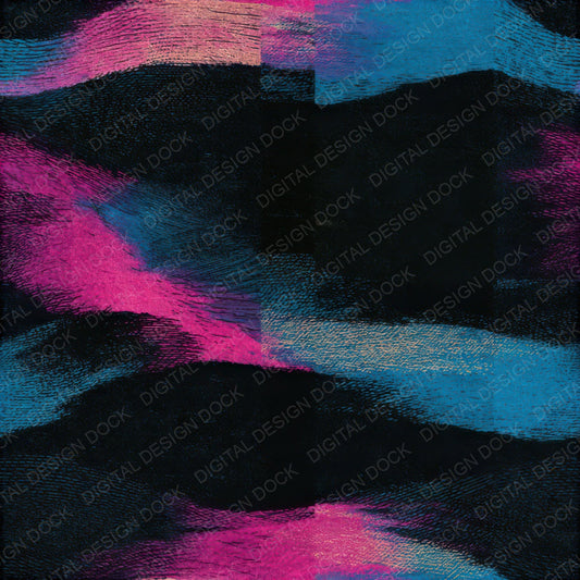 Engraving Electric Pink Cyan Abstract Seamless Digital Paper Pack (DDD013791)