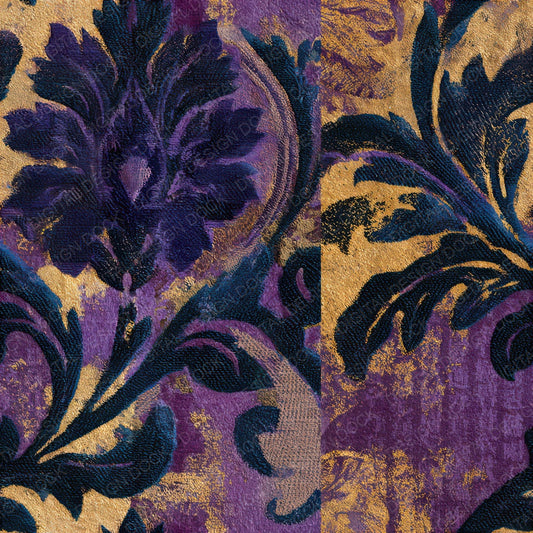 Victorian Mauve Plum Abstract Seamless Digital Paper Pack (DDD013883)