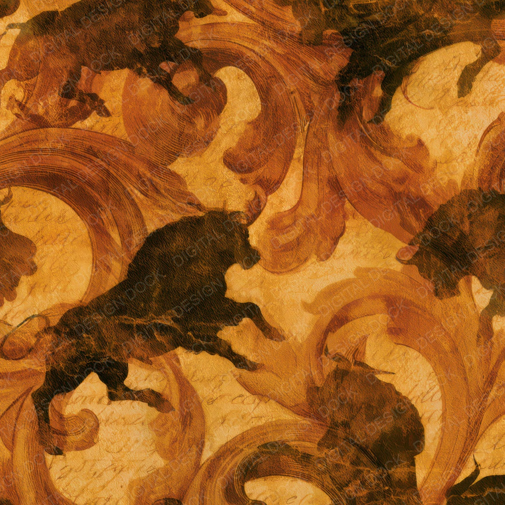 Baroque Minotaur Amber Cream Digital Paper Pack (DDD013906)