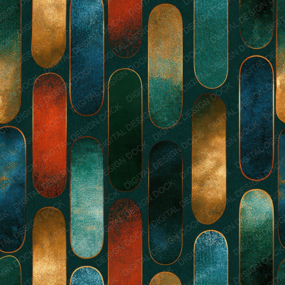 Chinoiserie Skateboard Jade Copper Digital Paper Pack (DDD013911)