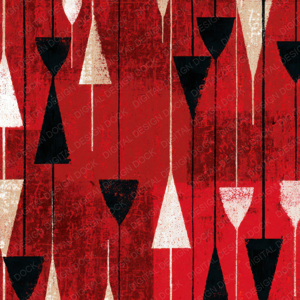 Minimal Pendulum Crimson White Digital Paper Pack (DDD013933)