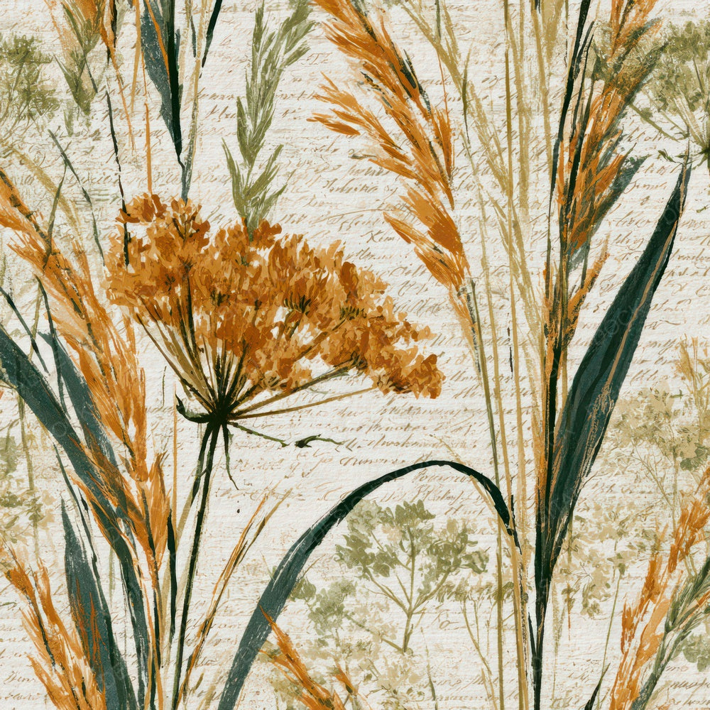 Naturalist Meadow Apricot Pistachio Digital Paper Pack (DDD013936)