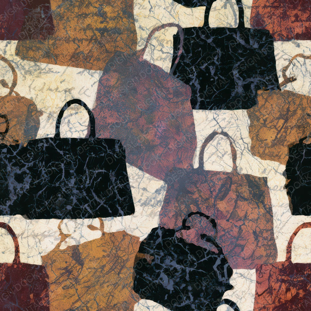 Batik Handbags Oxblood Bone Digital Paper Pack (DDD013949)