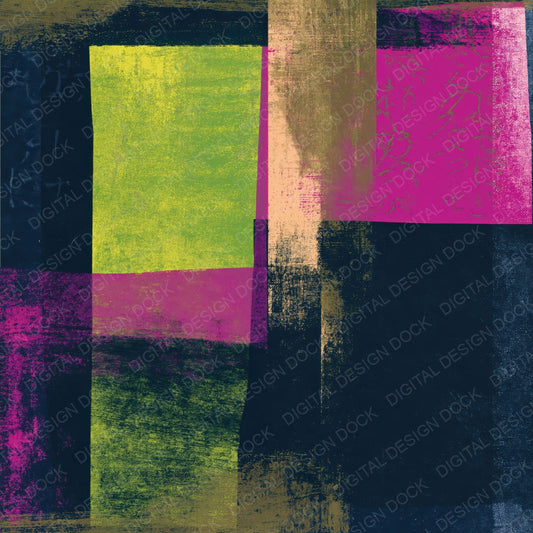 Screenprint Neon Magenta Abstract Digital Paper Pack (DDD014019)