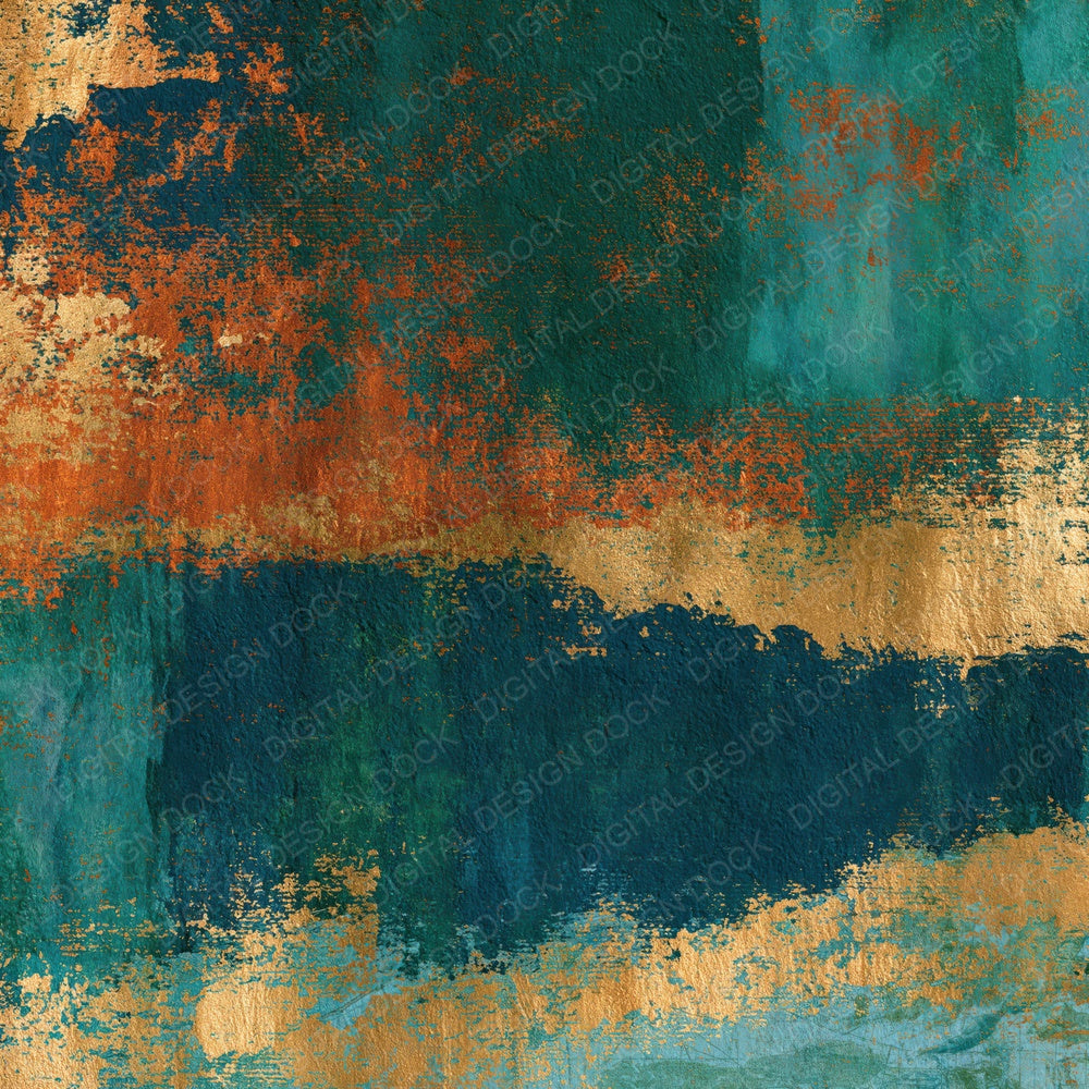 Fresco Jade Copper Tonal Digital Paper Pack (DDD014029)