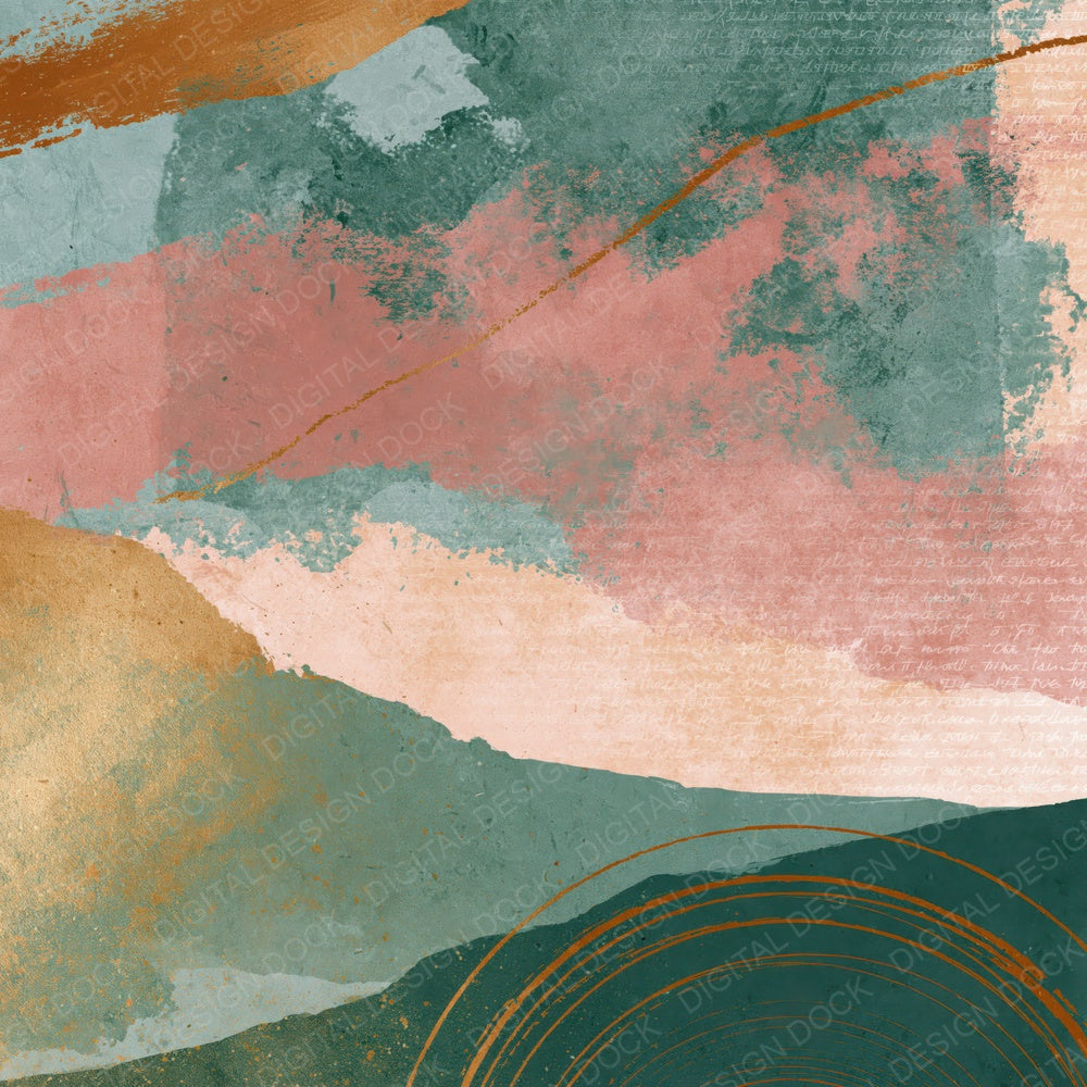 Minimal Sage Primrose Abstract Digital Paper Pack (DDD014074)
