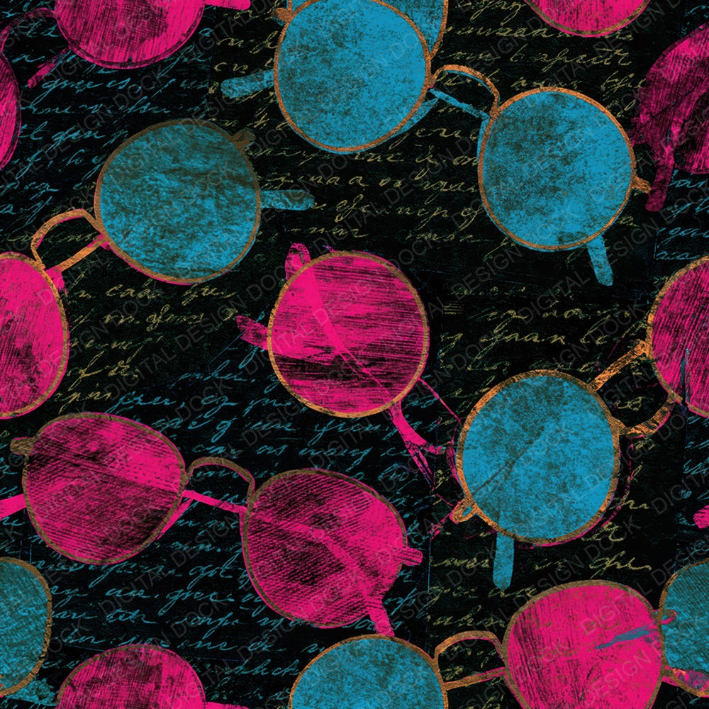 Naturalist Sunglasses Pink Cyan Digital Paper Pack (DDD014076)