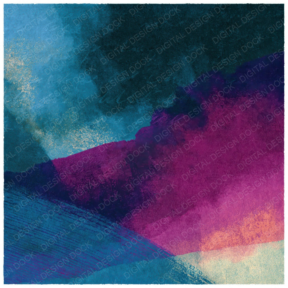 Egg Tempera Teal Magenta Abstract Digital Paper Pack (DDD014109)