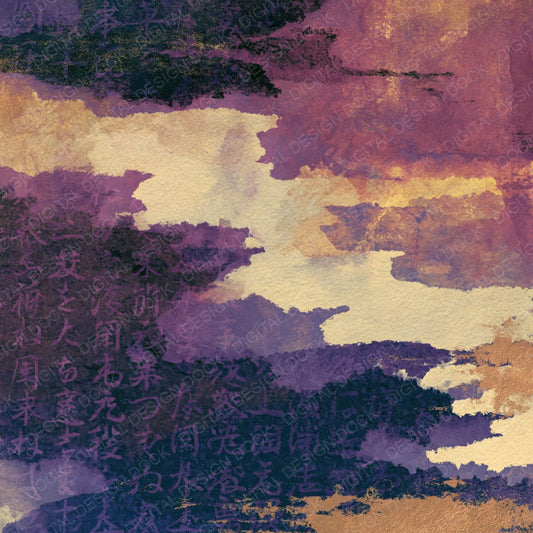 X-ray Plum Aubergine Abstract Digital Paper Pack (DDD014144)