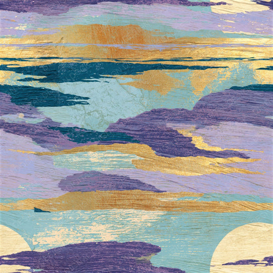 Woodcut Lilac Mint Abstract Seamless Digital Paper Pack (DDD014164)