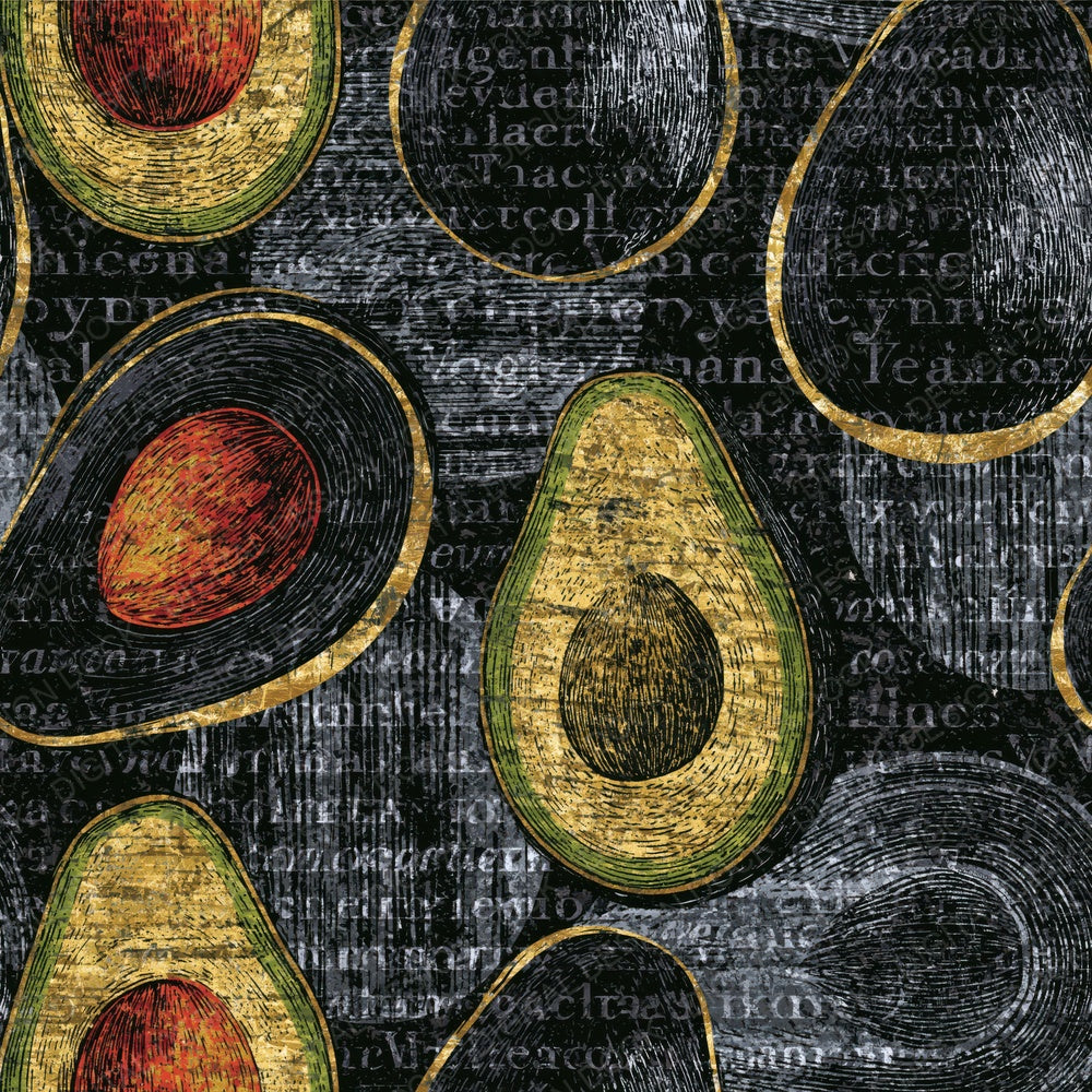 Scratchboard Avocado Bone Brass Digital Paper Pack (DDD014171)