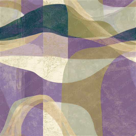 Screenprint Lilac Sage Oat Abstract Seamless Digital Paper Pack (DDD014178)