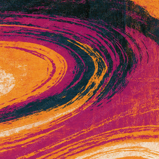 Woodcut Amber Magenta Abstract Digital Paper Pack (DDD014202)