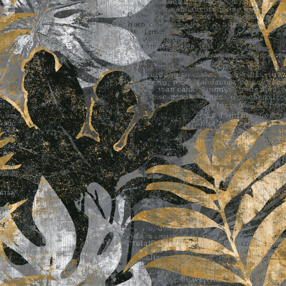 Woodcut Rainforest Storm Grey Silver Digital Paper Pack (DDD014223)